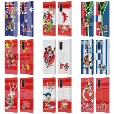 OFFIZIELLE LOONEY TUNES FLAGGEN-GRAFIKEN 1 BRIEFTASCHE HUELLE FÜR SAMSUNG 2