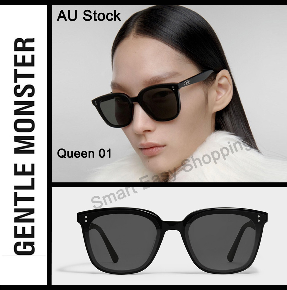 Gentle Monster Queen 01 Sunglasses Hot Sale Oversized Square Black