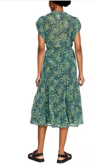 Steve Madden Women's V-Neck Midi Dress, Multi, XL
