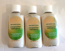 3 pcs COCONUT LIME VERBENA BATH  BODY WORKS BODY LOTION CREAM 8fl.oz