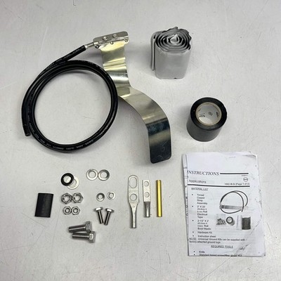 NWS Uni Ground Kit Tinned W/ Unattached 1/4'' & 3/8'' Two-Hole Lug 5' Lead GK-UT