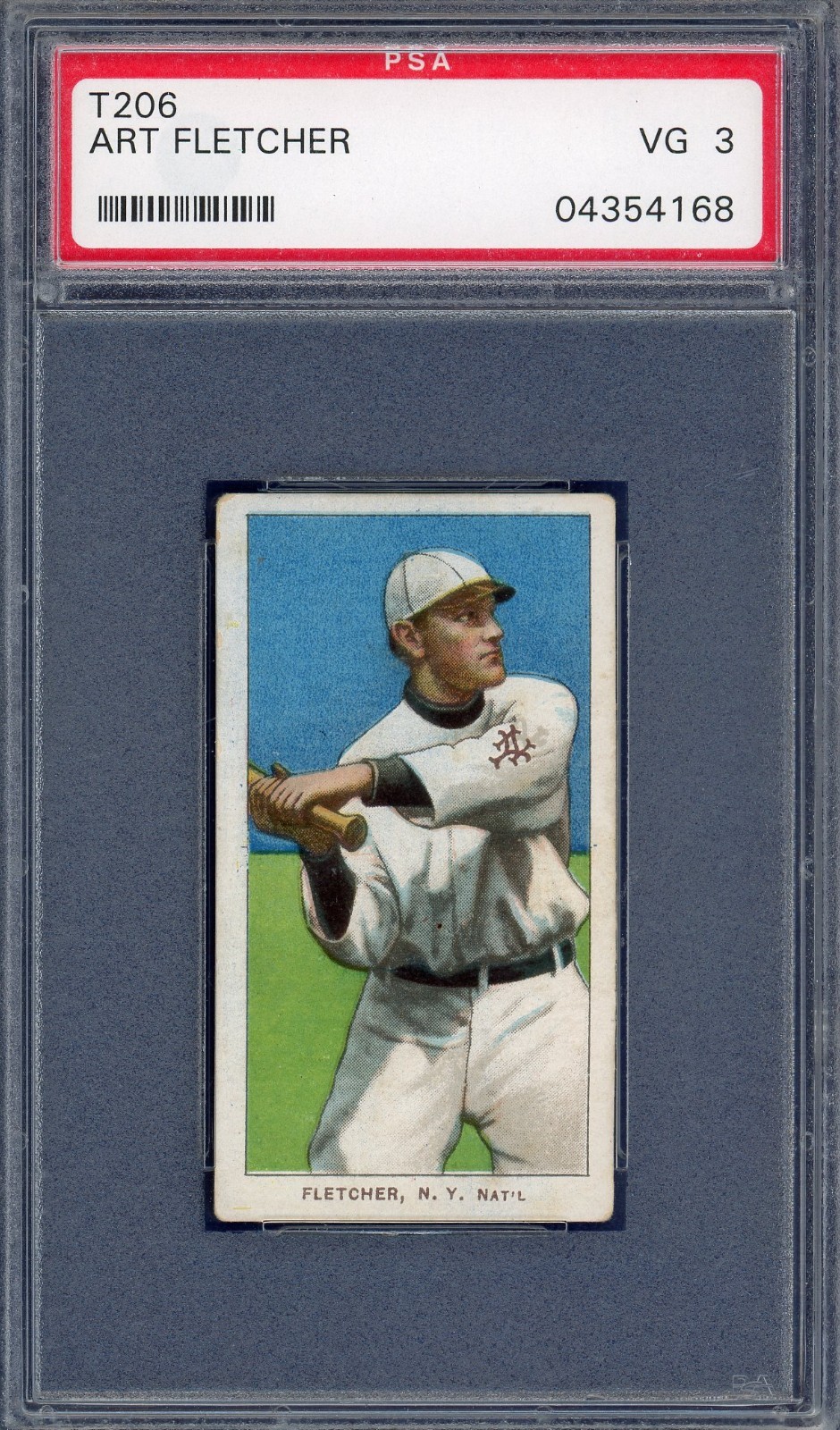1909 T206 Sweet Caporal 350 PSA 3 Art Fletcher Centered