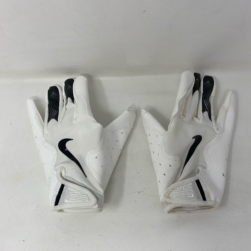 Nike Vapor Jet 8.0 Football Gloves White/Black - Medium