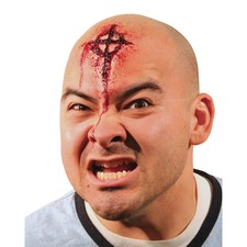 Woochie Bullseye Etched Cross Halloween Accessory