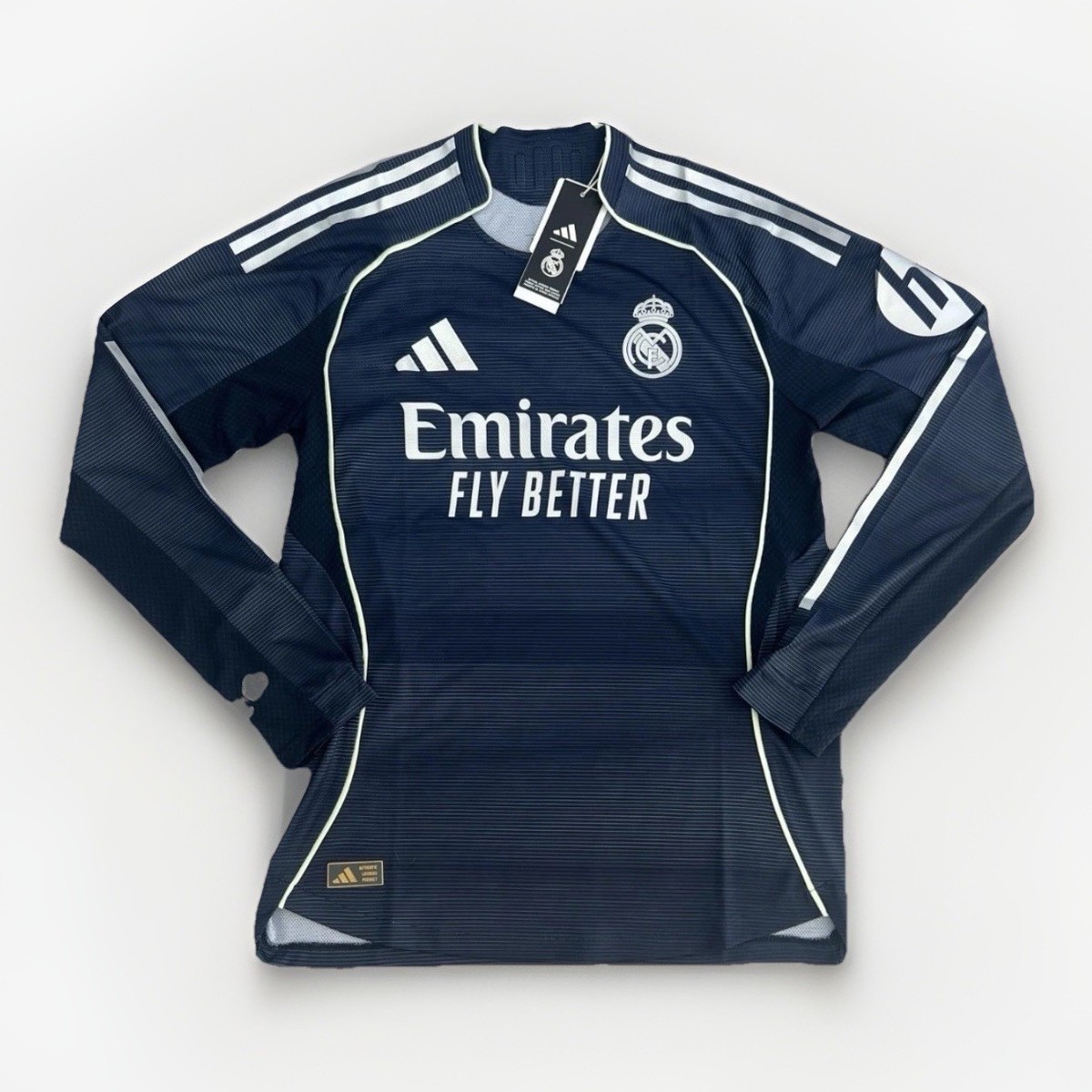 Adidas Real Madrid CF 25/26 Authentic Long-Sleeve Soccer Jersey