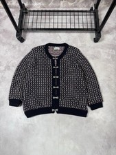 VTG L.L Bean Heavyweight Wool Distressed Cardigan Size M