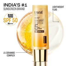 Lakme Sun Expert Dry Matte Fluid SPF 50 PA   Sunscreen 50ml