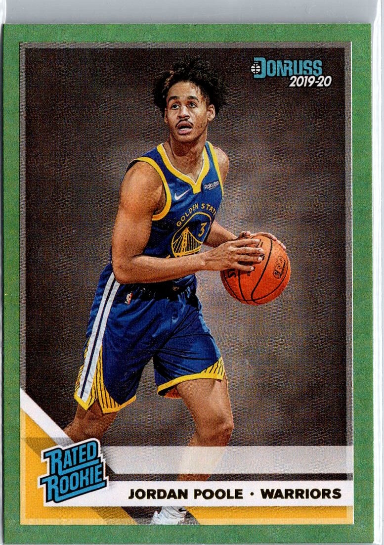 2019-20 Donruss #226 Jordan Poole Green Flood A3