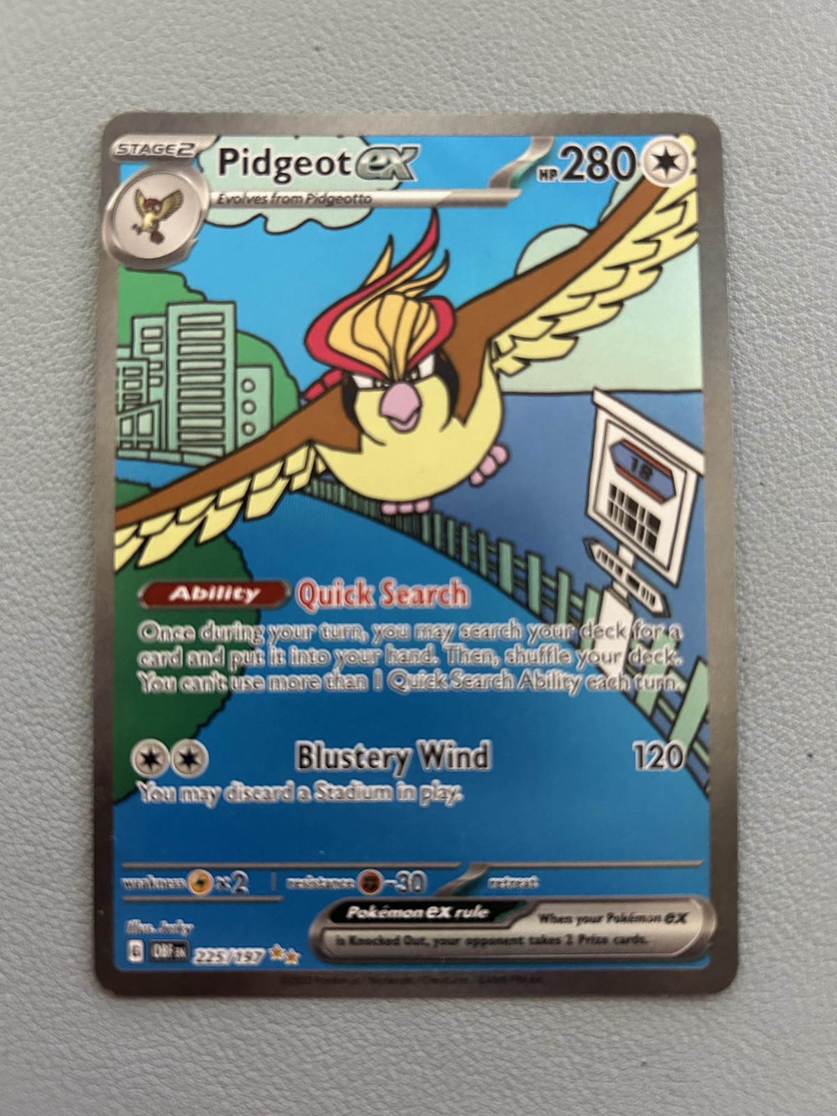 SV03: Obsidian Flames #225/197 Pidgeot ex