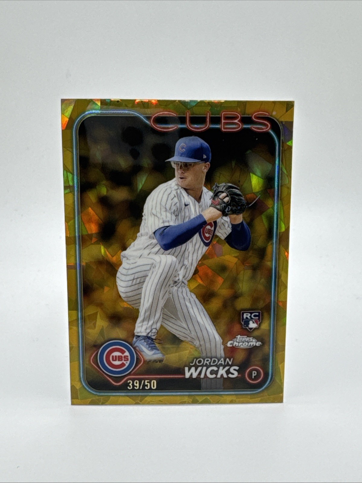 2024 Topps Chrome - Jordan Wicks #67 Gold Sapphire Refractor /50 (RC)