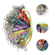 100pcs DIY Lanyard Pendants Versatile Mobile Phone Hanging Ropes Random Color 