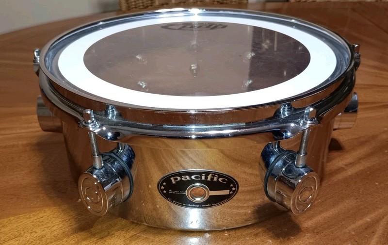 Pacific Drums by DW Mini Timbale, Chrome Plated Steel, 4X10