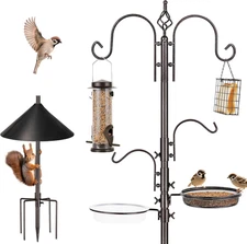 Bird Feeders Bird Feeding Station Kit Bird Feeding Pole Wild Bird Feeder Hanging