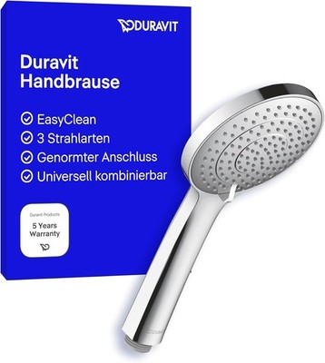 Universal Duschkopf, Duschbrause mit 3 Strahlarten (Rain, Intense Rain, Soft