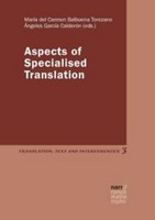 Aspects Of Specialised Translation MaríA Del Carmen GarcíA CalderóN Balbuena Tor