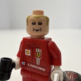 LEGO Kimi Raikkonen Minifigure - F1 Ferrari Racers 8168 rac042s