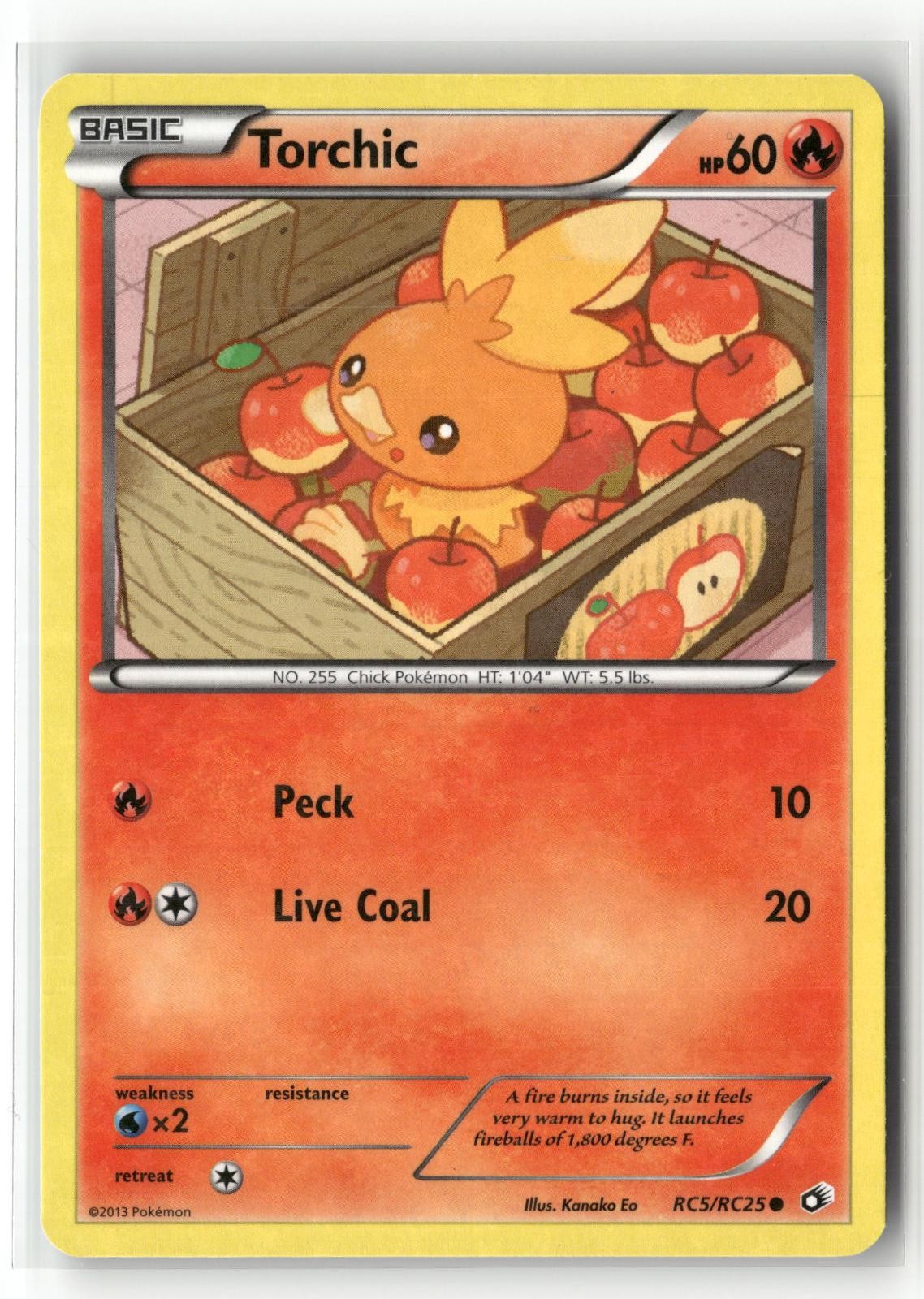 TORCHIC RC5/RC25 HOLO C LEGENDARY TREASURES: RADIANT COLLECTION POKEMON NM/M