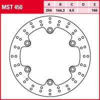 TRW Bremsscheibe MST450 | FüR Honda SH A Top Case I ABS 300 2017 ZDCNF05A-HF0500