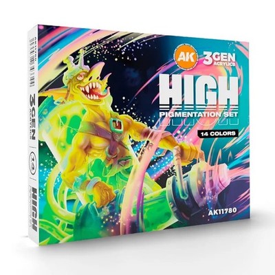 AK Interactive AK11780 - High Pigmentation Set 14 Colors 3Gen (14 x 17 ml)