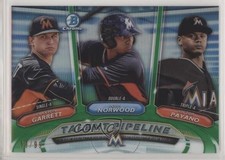 2018 Bowman Talent Pipeline Green Refractor 89/99 John Norwood Victor Payano fm0