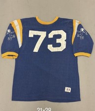 Vintage 50s/60s Champion Football Jersey Durene Size 44 TriTone Made In USA Logo