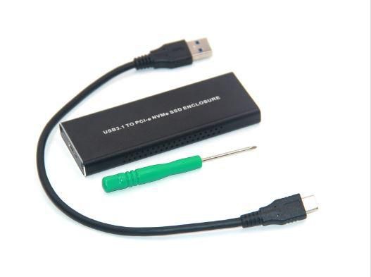 CoreParts MSUB8001 SSD Enclosure – M.2 PCIe NVMe USB 3.0/3.1 Black