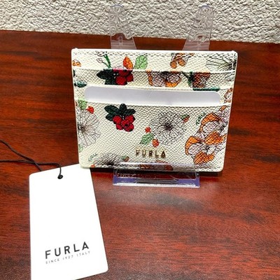 Furla Toni Talco Floral Leather Cardholder Wallet