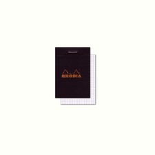 Rhodia Classic Staplebound Notepad   Graph 80 3" x 4" Pack of 1 , Black