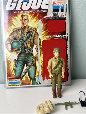 GI Joe Duke  Action Figure 1983 Hasbro 80s Toy ARAH Card File Cobra 34 Tight