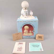 Precious Moments 1987  In His Time  Figurine PM-872 Members Only w/ Box  Papers