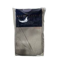 Ralph Lauren Queen Flat Sheet Beige Greige Cotton Luxury Bedding Home