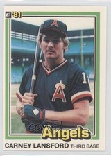 1981 Donruss Carney Lansford #409 0a1