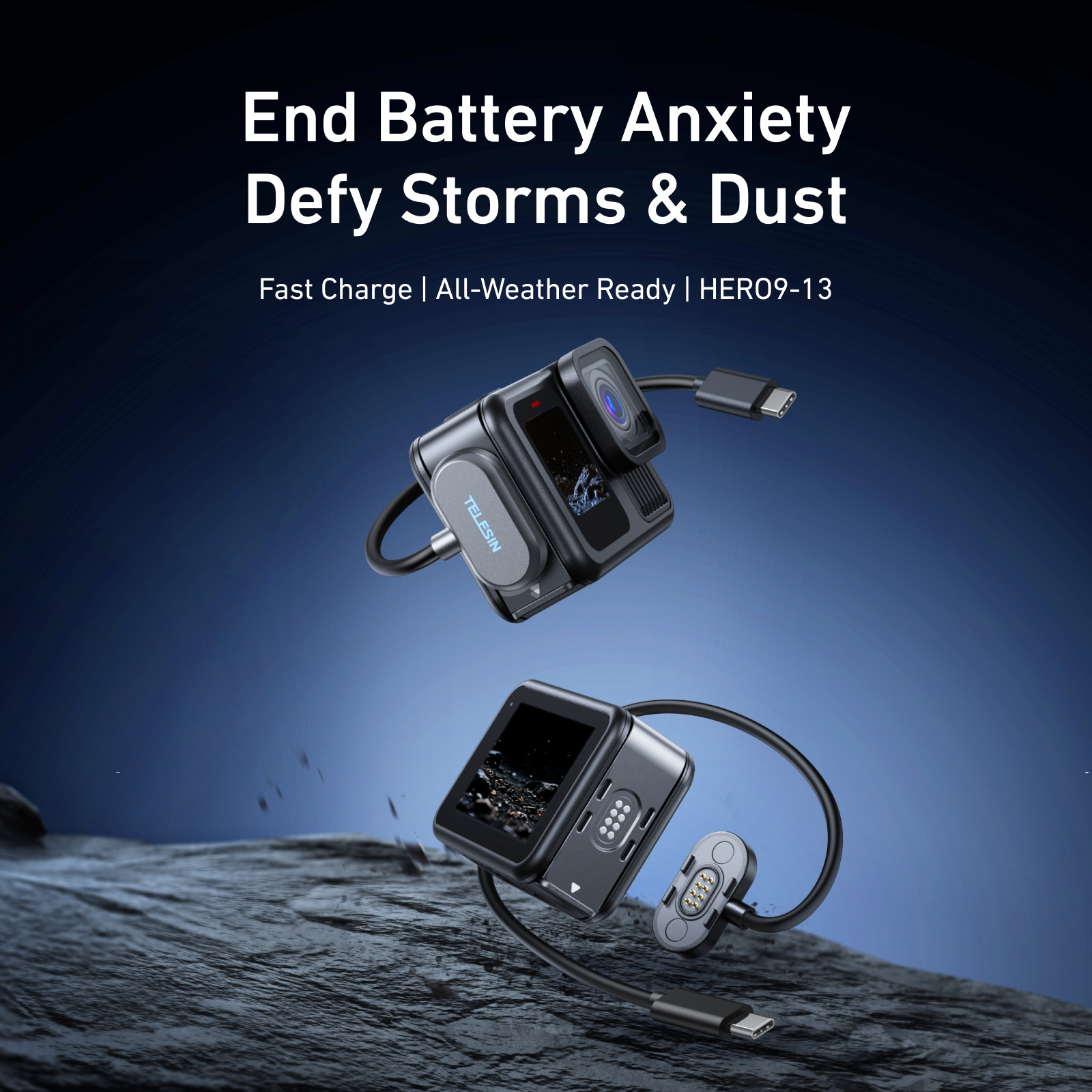 Magnetic Charging Side Door Kit for GoPro Hero 13 12 11 10 9