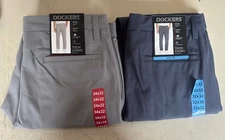 PICK SIZE / COLOR - Dockers Mens Tech Chino Slim Fit Moisture Wicking Pants
