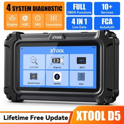 2026 XTOOL D5 OBD2-Scanner Motor ABS SRS Getriebe Fahrzeugdiagnosegerät FCA