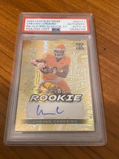 2024 Leaf Electrum Chevan Cordeiro RC Rookie RA-GLD BRD SLVR Foil 1/1 RA-CC1 PSA