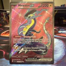 Miraidon ex 227/198 Ultra Rare Full Art Gold Border Pokemon Scarlet Violet 2023