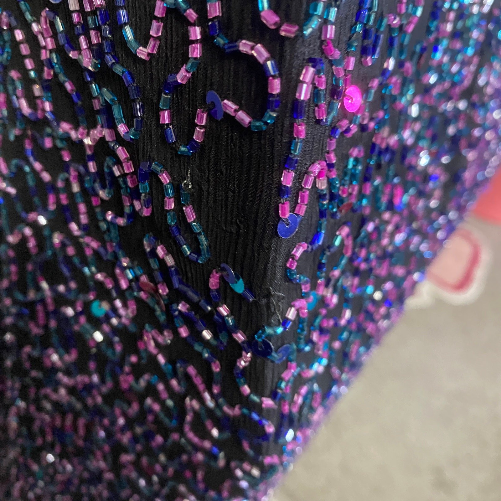 Vintage Carina by Barry Lee Fully Beaded Sequin Gown Formal Dress Sz 3X VTG thumbnail 10