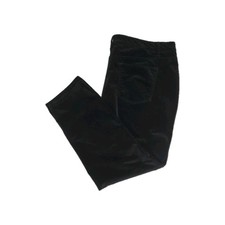 Talbots Women  s 22W Black Velveteen Straight Leg Pants Plus Size