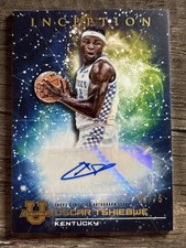 2022-23 Bowman Inception U - Primordial Autographs Oscar Tshiebwe /75 Blue Foil