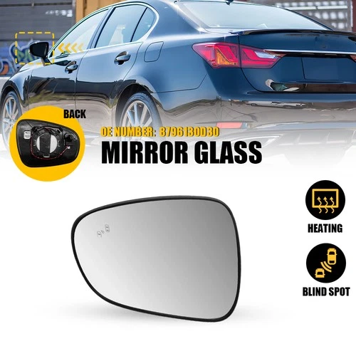 Mirror Glass Driver Left Side Heated Blind Spot For Lexus ES300h ES350 2013-2018