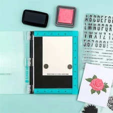 Stamping Tool Hinged Stamping Platform Stamp Positioner For Clear Stamps Craft