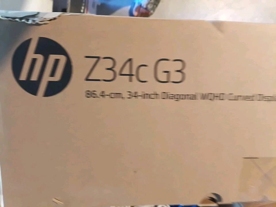 HP Z34c G3 34" WQHD Curved Monitor 60Hz 6ms Tilt Height Adjustable Swivel Stand - Image 3 of 4