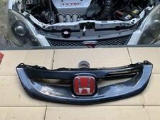 Honda Civic Type R Ep3 Mugen Style Front Bumper Grille Facelift 2004-2006 Black