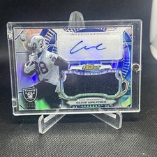 2015 Topps Finest - Auto Relic Refractor Clive Walford #AJRR-CW (AU, MEM, RC)