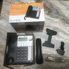 AT T 2-Line Speaker Phone W/CID Digital Answering System-Preowned