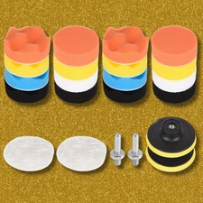 3" 22pc Car Buffing Pads Polishing Sponge Set Waxing Foam Polisher Kit for Drill