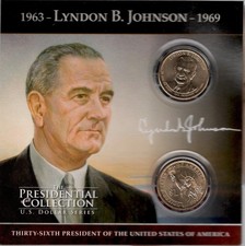 2015 Lyndon B. Johnson Dollar Coin 2 X