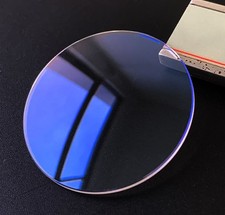 1.2-2.5mm Thick Sapphire Crystal Watch Glass 21-40mm Anti-Reflective Blue Coated