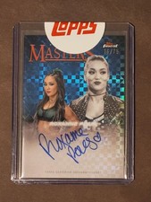 2025 Topps Finest WWE Roxanne Perez Masters Auto Blue Checkerboard #/75
